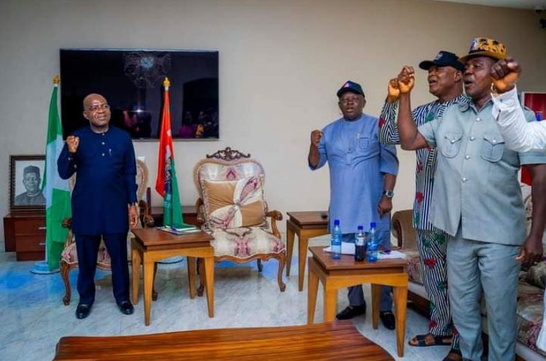 Alex Otti Receives Abia NLC, Restates His Commitment To Workers' Welfare